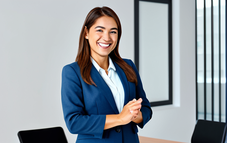 Modern Career Consultant**

"A professional female career consultant, fully clothed in a modest business suit, smiling warmly at a client in a bright, modern office setting, safe for work, appropriate content, perfect anatomy, correct proportions, natural pose, well-formed hands, proper finger count, natural body proportions, professional, family-friendly, high-quality digital art."

**