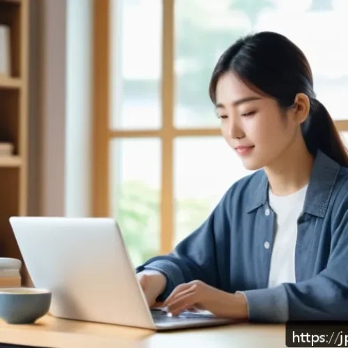 직업상담사 강의 추천 - A modern online learning environment featuring a young Japanese professional woman studying a vocati...